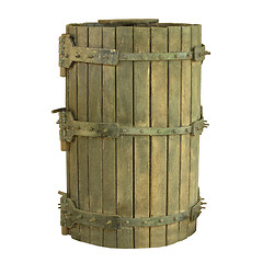 Image showing isolated ancient wooden traditional kit