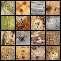 Image showing collection of wooden planks