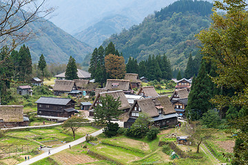 Image showing Japanese village Shirakawago