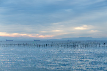 Image showing Fish farm in the coast