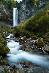 Image showing Flowing waterfall