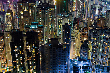 Image showing Hong Kong city at night