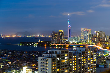 Image showing Fukuoka city in Japan