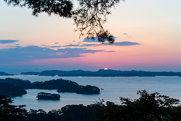 Image showing Sunrise in Matsushima