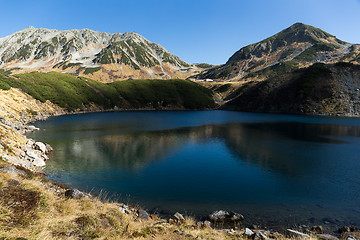 Image showing Mikurigaike pond in Tateyama of Japan