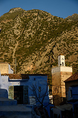 Image showing Chefchaouen, the blue city in the Morocco.