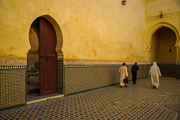 Image showing Mausoleum of Moulay Idris in Meknes, Morocco.