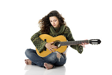 Image showing Playing guitar