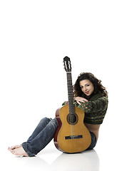 Image showing Playing guitar