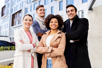 Image showing international group of people on city street