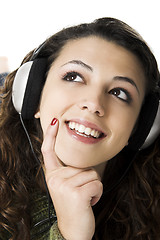Image showing Listening music