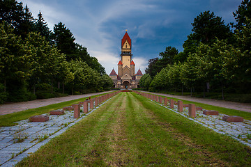 Image showing Sudfriedhof, the biggest graveyard in Leipzig, Germany