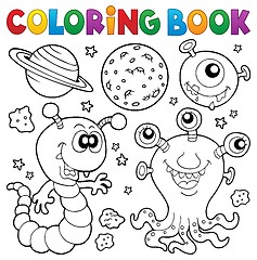 Image showing Coloring book monster theme 2