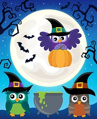 Image showing Halloween image with owls theme 5
