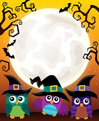 Image showing Halloween image with owls theme 3