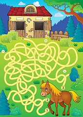 Image showing Maze 33 with horse theme