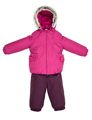 Image showing Childrens snowsuit fall