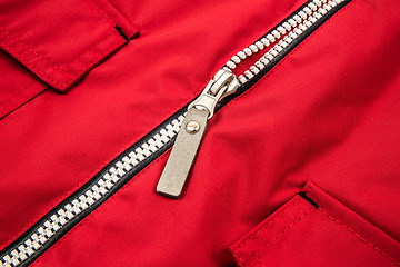 Image showing Close up zipper