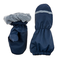 Image showing Children\'s autumn-winter mittens