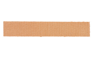 Image showing Piece of corrugated cardboard