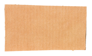 Image showing Piece of corrugated cardboard
