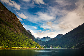 Image showing Geiranger fjord, Norway.