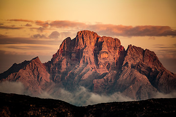 Image showing National Nature Park Tre Cime In the Dolomites Alps. Beautiful n