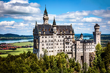 Image showing Neuschwanstein Castle Bavarian Alps Germany