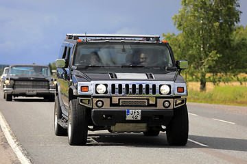 Image showing Hummer H2 Truck on Highway