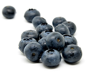 Image showing Tasty blueberries isolated