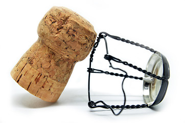 Image showing Cork from champagne bottle