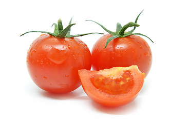 Image showing Red cherry tomato