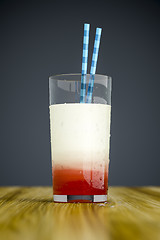 Image showing banana cherry drink