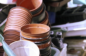 Image showing plant pots