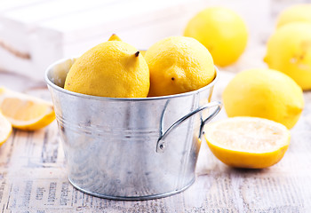 Image showing fresh lemons