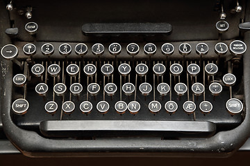 Image showing Typewriter Keyboard