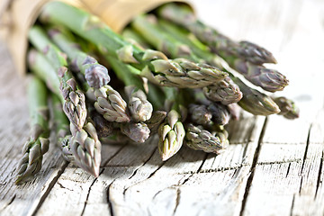 Image showing bunches of fresh asparagus 