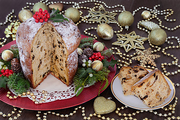 Image showing Panettone Christmas Cake