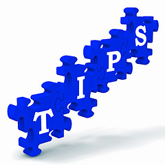 Image showing Tips Puzzle Showing Tricks And Hints