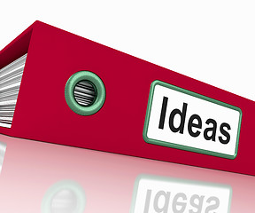 Image showing Ideas File Showing Concepts Or Creativity