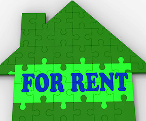 Image showing For Rent House Shows Rental Estate Agents
