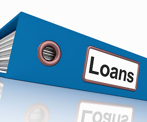 Image showing Loans File Contains Borrowing Or Lending Paperwork