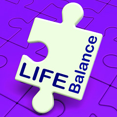 Image showing Life Balance Means Family Career And Health