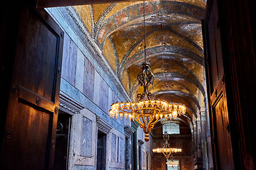 Image showing The interior of Hagia Sophia, Ayasofya, Istanbul, Turkey.