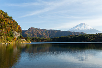 Image showing Fujisan and Saiko Lake