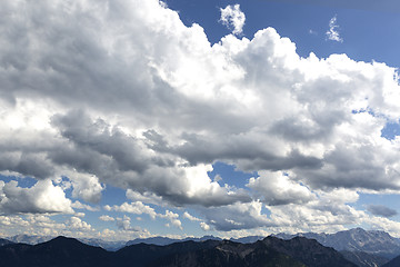Image showing Panorama view of Bavarian Alps, Germany