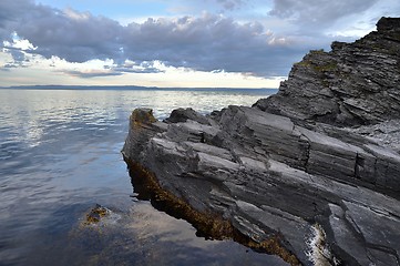 Image showing Rocky coast of Northern Norway, Barents Sea