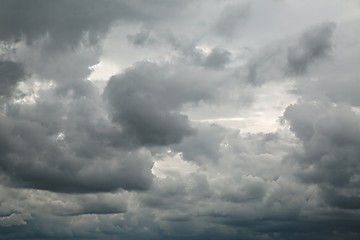 Image showing Stormy clouds in the sky