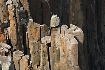 Image showing Rugged coastline cliffs