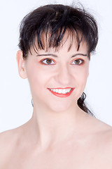 Image showing Beautiful face of a glamour makeup